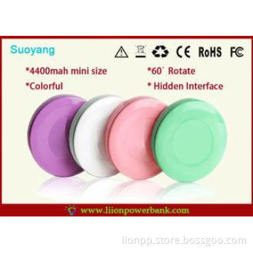 Small Hidden Interface 4400mah Mini USB Battery Pack , Came